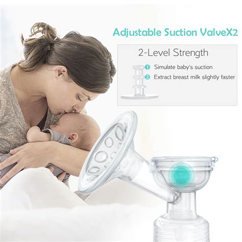 NCVI Manual Breast Pump with Milk Bottle,Portable Breastfeeding Pumps
