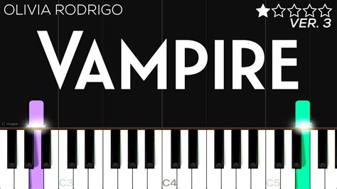 Olivia Rodrigo Vampire EASY Piano Tutorial YouTube