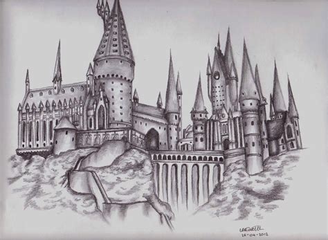 Hogwarts Castle By LeahRosslyn On DeviantArt Harry Potter Sketch