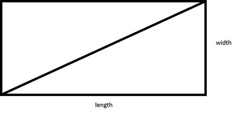 How To Find The Length Of The Diagonal Of A Rectangle Basic Geometry