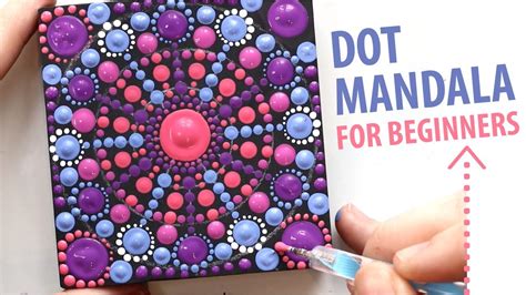 How To Paint A Dot Mandala Painting For Beginners Youtube