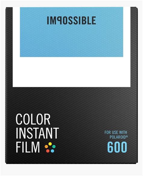 Color Instant Colour Packs - Impossible Polaroid Film, HD Png Download ...