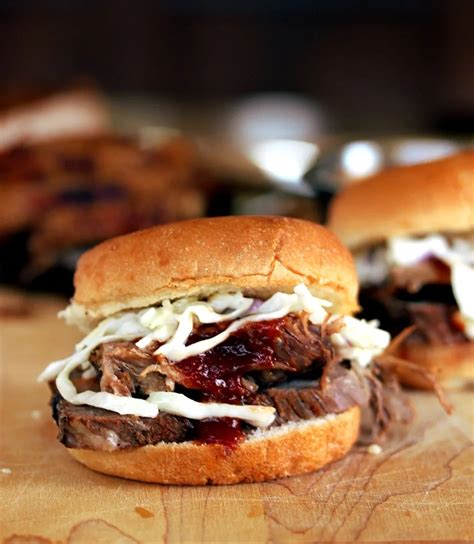 Slow Cooker Barbecue Brisket Sliders Lisa S Dinnertime Dish