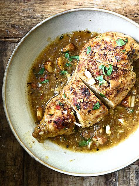 Honey Mustard Chicken Serving Dumplings