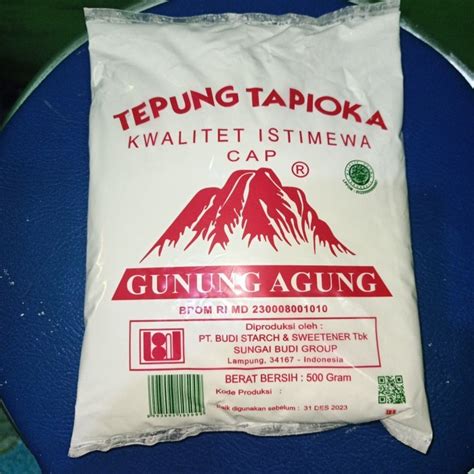 Jual Tepung Tapioka Sagu Gunung Agung Gram Shopee Indonesia