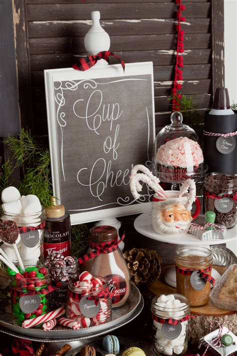 Easy How To DIY Hot Chocolate Bar Set Up Hot Cocoa Bar Ideas