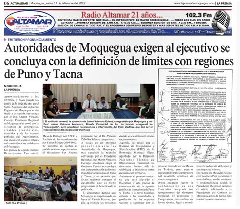 Grupo Iniciativa Anticorrupcion Ilo Autoridades De Moquegua Exigen Al