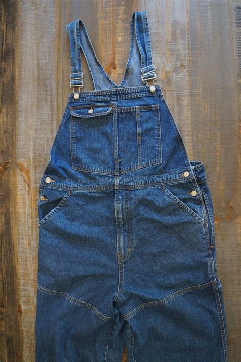 Vintage Calvin Klein Denim Overalls Mens Size L Retro Gem