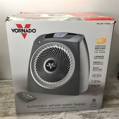 Vornado Automatic Whole Room Heater Grey Awrh W Remote Open Box Ebay