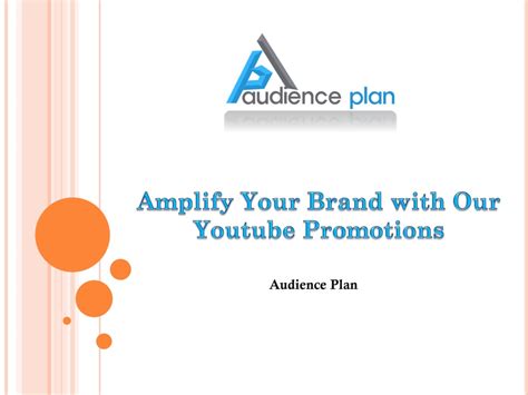 Ppt Amplify Your Brand With Our Youtube Promotions Powerpoint