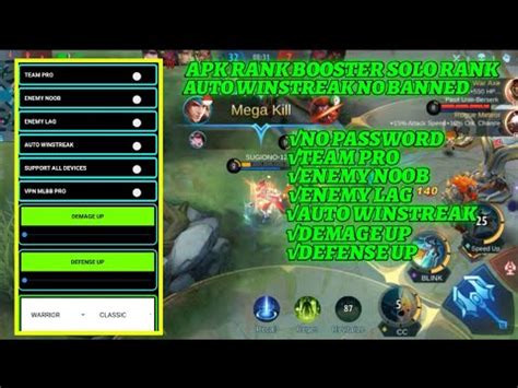 UPDATE APK RANK BOOSTER MOBILE LEGENDS TERBARU 2021 ANTI BANNED