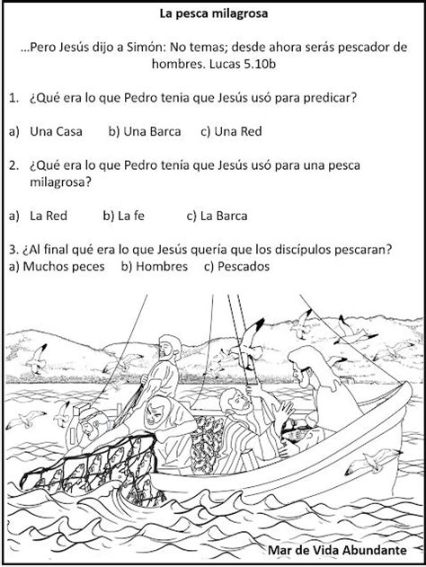 Pescadores De Hombres Clase Para Ni Os La Pesca Milagrosa Lecciones