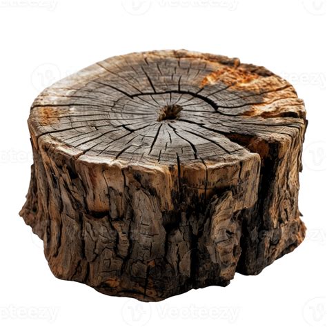 Ai Generated Texture Detail Of A Rough Wood Stump 36333925 Png