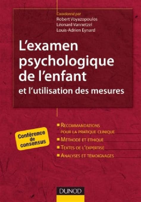 L Examen Psychologique De L Enfant Et L Utilisation Des Mesures