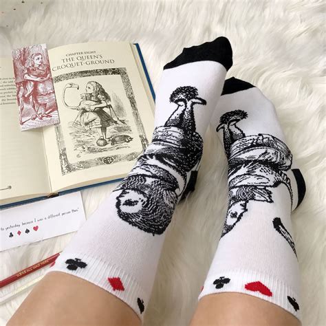 Alice in Wonderland Socks Ladies Socks Gift for Book Lover