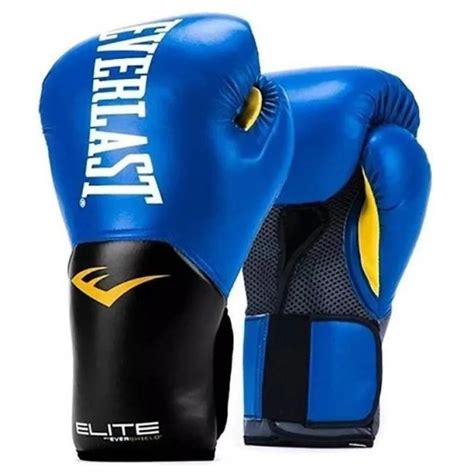 Luva De Boxe E Muay Thai Everlast Pro Style Elite V Azul Preto