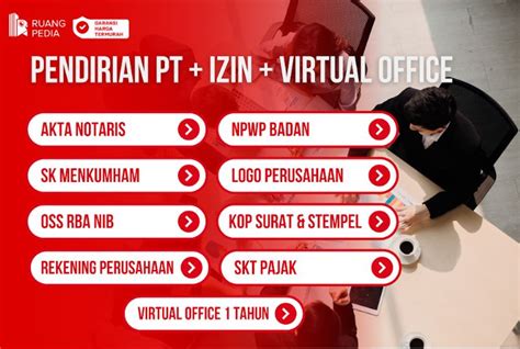 Jasa Pendirian PT Lengkap Dengan Domisili Virtual Office RUANGPEDIA