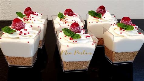 Cheesecake En Vasitos Sin Horno Mesa De Postres Navidad Youtube