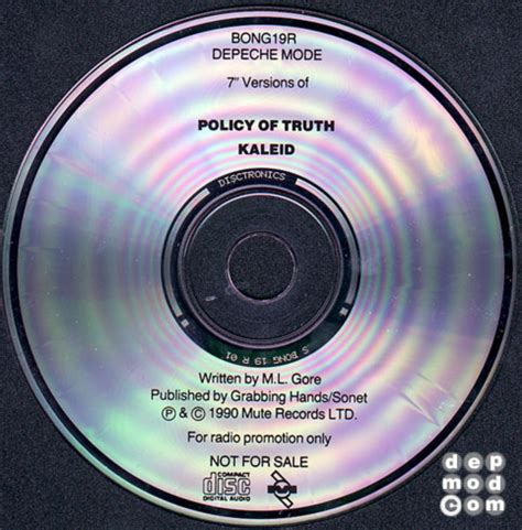 Policy Of Truth — Depeche Mode Discography