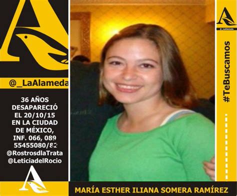 La AlamedaDF on Twitter TeBuscamos María Esther Ileana Somera 36