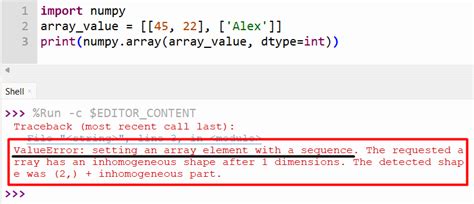 Valueerror Setting An Array Element With A Sequence Its Linux FOSS