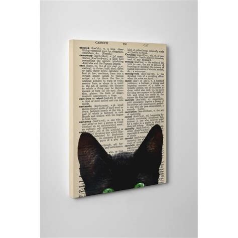 BLACK CAT PEEKA BOO Canvas Art By Kavka Designs - Bed Bath & Beyond - 30755422