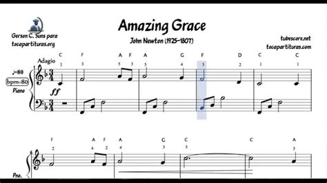 amazing grace piano sheet music for beginners - adamgiacomini