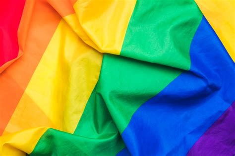 Free Photo Bright Rainbow Gay Flag