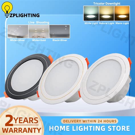 pin lights led tri color  ceiling lights modern design downlight