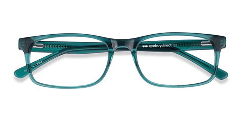 Vista Rectangle Teal Full Rim Eyeglasses Eyebuydirect