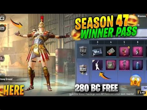 Pubg Lite Season 47 Winner Pass 1 TO 50 WP All Rewards New Winner