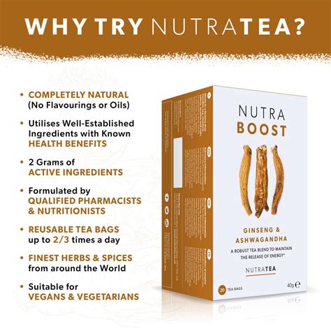 Nutra Boost Herbal Tea 20bags Eco Natural Products