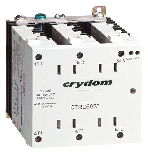 Crydom Pole Din Rail Flange Mount Solid State Relay Max Output Amps