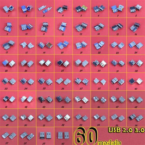 Chenghaoran 60รุ่นซ็อกเก็ต Usb 20 And Usb 30แจ็คเชื่อมต่อพอร์ตสำหรับ