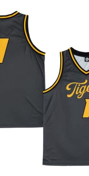 19nine Unisex Anthracite Missouri Tigers Alternate Script Jersey At