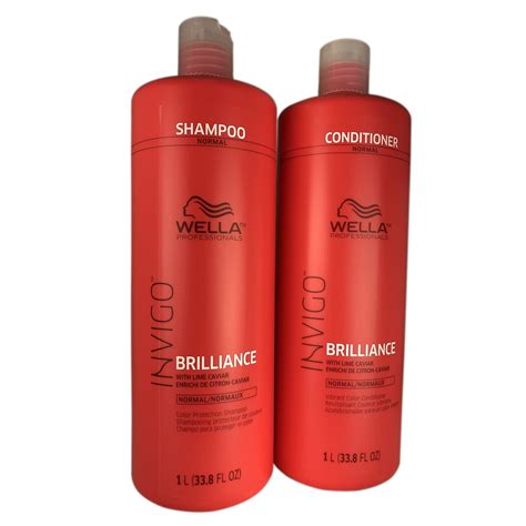 Wella Invigo Brilliance Shampoo And Conditioner 33 8 Oz Fine To Normal