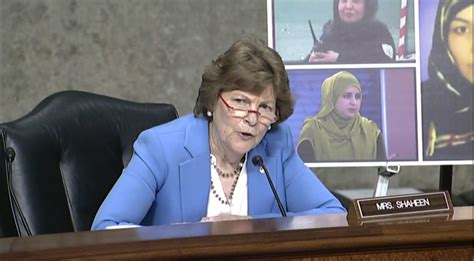 In Afghanistan Hearing Shaheen Shares B U S Senator Jeanne Shaheen