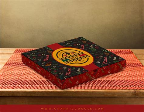 Free Pizza Box Packaging Mock Up Psd File