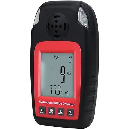 Hydrogen Sulfide Detector H2S Gas Detector Monitor Portable Sound And