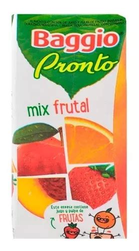 Baggio Pronto Junior Jugo Mix Frutal X Ml Ecomodico