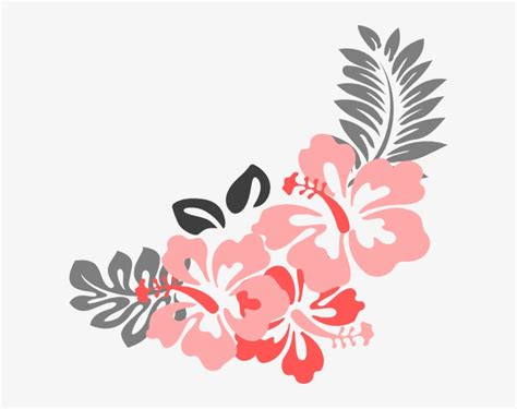 Coral Flower Clip Art Border