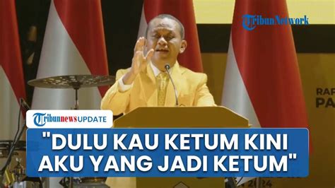 Pidato Perdana Bahlil Usai Resmi Jadi Ketum Golkar Sorry Dave Hanya