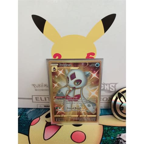 Pokemon Card Froslass Gold Secret 226203 Eng Evolving Skies Shopee Thailand