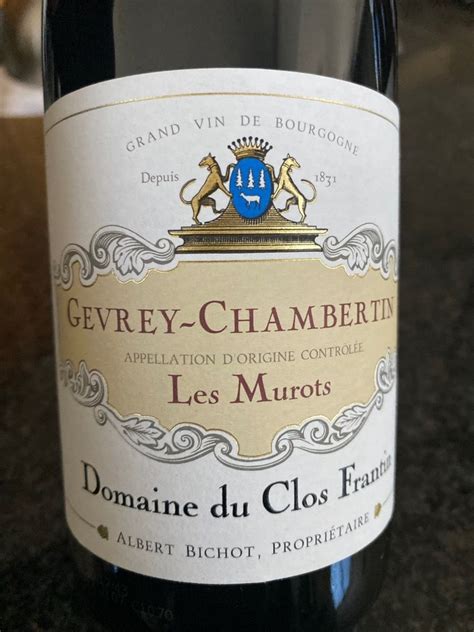 Maison Albert Bichot Gevrey Chambertin Les Murots Domaine Du Clos