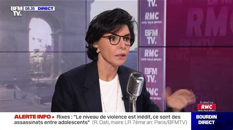 Rachida Dati Face Jean Jacques Bourdin En Direct