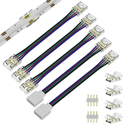 PAUTIX Connecteurs De Ruban LED CCT COB 4 Broches 10 Mm Connecteurs D