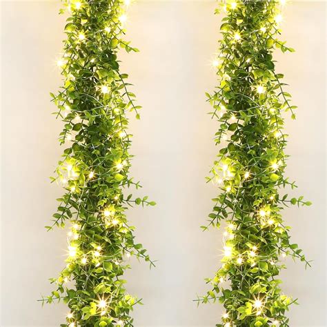 Amazon Dolicer Packs Eucalyptus Garland With X Ft Strings