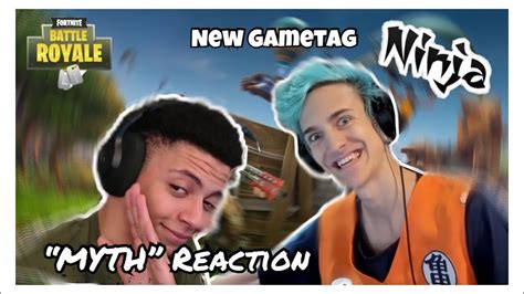 NINJA GETS HIS FORTNITE GAMERTAG AND REACTS LIVE WITH TSM MYTH YouTube