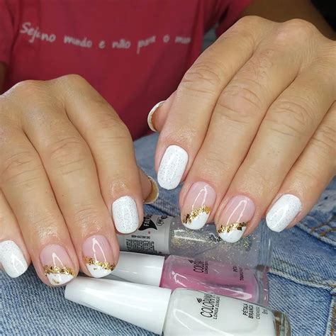 Unhas Decoradas Folhas De Ouro Lindas E Exuberantes Dicas De Unhas