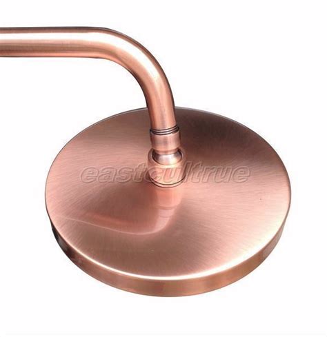 Antique Red Copper Brass Rainfall Bathroom Rain 8 Inch Round Shower